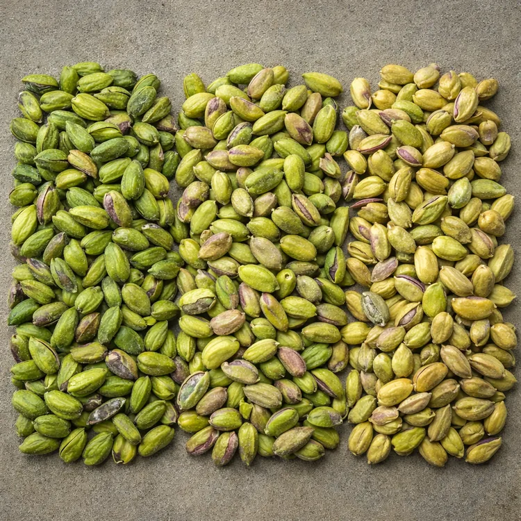 Pistachio kernel color as a commercial quality indicator