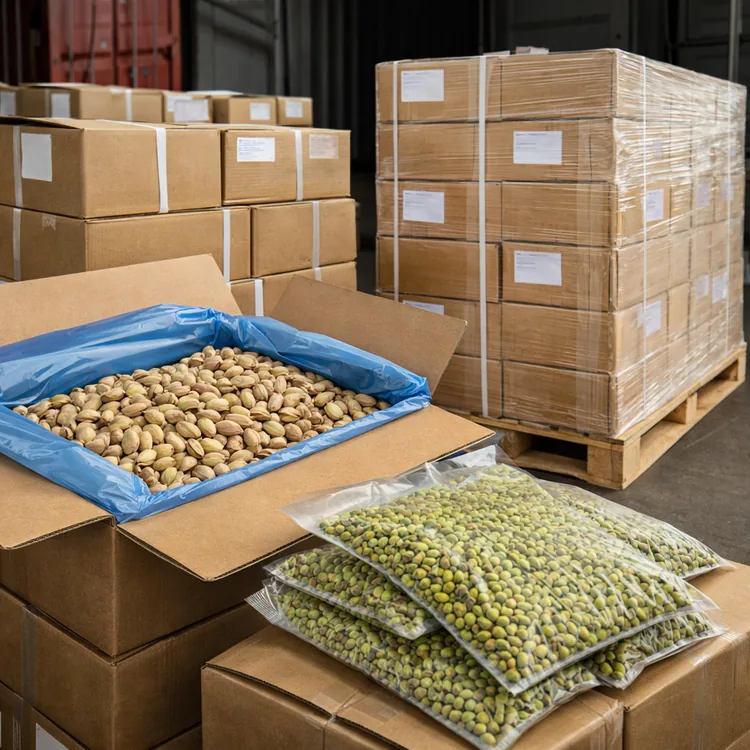 Pistachio packaging options for export shipments