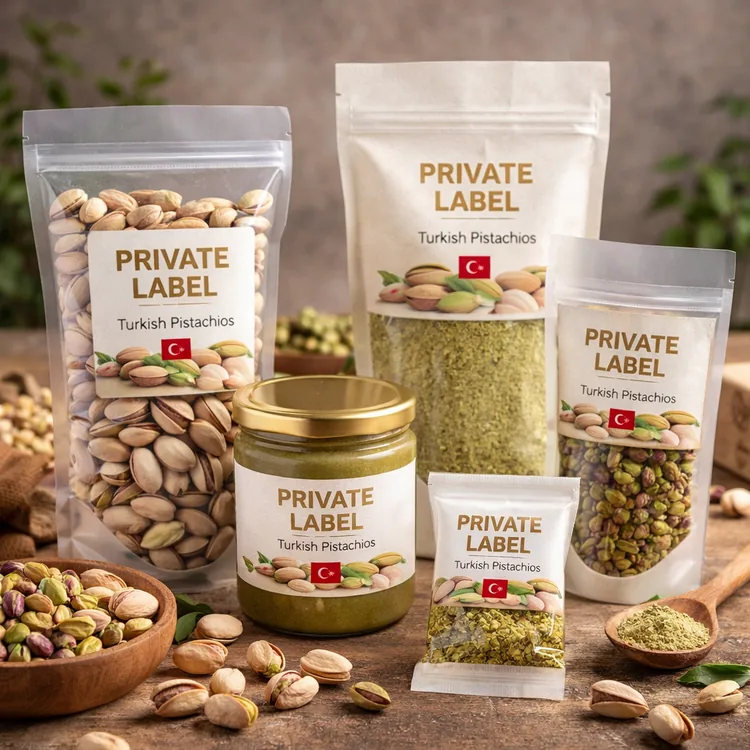 Private label opportunities for Turkish pistachio products